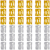 300Pcs 2 Colors Aluminum Dreadlocks Beads Hair Decoration ALUM-PA0001-02-7