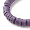 Handmade Polymer Clay Heishi Beads Finger Ring for Women RJEW-JR00426-6