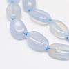 Natural Blue Agate Beads Strands G-L464-37-2