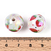 Printed Opaque Acrylic Beads MACR-T048-04D-3