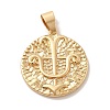 Real 18K Gold Plated Zodiac Theme Brass Pendants KK-M273-04K-G-1