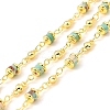 Synthetic Regalite/Imperial Jasper Column & Flat Round Link Chain CHC-G017-05G-1