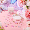 100Pcs 5 Styles Electroplate Transparent Glass Beads EGLA-TA0013-35B-7