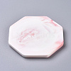 Marble Pattern Porcelain Cup Coasters AJEW-WH0121-51A-2