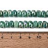 Electroplate Crackle Imitation Jade Glass Beads Strands EGLA-Q135-01A-C05-4