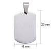 Tarnish Resistant 304 Stainless Steel Big Pendants LS-STAS-I140-19H-S-3