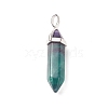 Natural Fluorite Double Terminated Pointed Pendants G-E364-A10-2