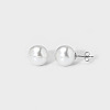 Elegant Titanium Steel Imitation Pearl Stud Earrings NB5919-12-1