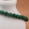 Synthetic Malachite(Dyed) Bead Stretch Bracelets BJEW-K212-A-031-4