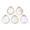 Natural Capiz Shell Pendants SSHEL-N034-129B-01-1