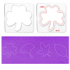 Acrylic Earring Handwork Template TOOL-WH0153-009-5