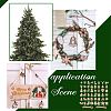  2 Sets 2 Styles Christmas Advent Calendar Number Wooden Numbers Pendant Decorations AJEW-NB0005-40-6