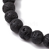 Natural Weathered Agate Stretch Bracelets BJEW-JB11101-5