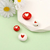 4Pcs 4 Styles Brass Enamel Beads KK-YW0003-01-4