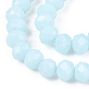 Opaque Solid Color Imitation Jade Glass Beads Strands EGLA-A044-P4mm-D06-3