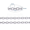 Tarnish Resistant 304 Stainless Steel Cable Chains CHS-P007-27P-03-3