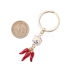 Porcelain & Alloy Enamel Keychain KEYC-JKC01156-05-3