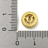 Brass Micro Pave Clear Cubic Zirconia Beads KK-G493-30C-G-4