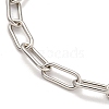 Brass Paperclip Chains Bracelets for Women BJEW-G703-09P-2
