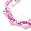 Glass Seed Beads Braided Beaded Bracelets for Women BJEW-MZ00215-01-3