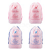 Magibeads 12Pcs 2 Colors  Makrofol Semi-transparent Drawstring Bag CON-MB0001-13-1