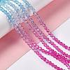 Transparent Glass Beads Strands GLAA-E036-07I-3