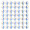 100Pcs Crackle Transparent Glass Beads GLAA-TADJ0001-12D-2