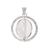 Alloy Pendant Cabochon Settings Y-PALLOY-S107-005P-RS-3