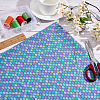 Fish Scale Pattern Polyester-Cotton Fabric DIY-WH0430-114E-5