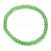 7Pcs 7 Color Glass Round Beaded Stretch Bracelets Set BJEW-JB09554-3