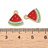 Fruit Alloy Enamel Charms PALLOY-S058-01LG-05-3