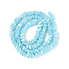 Electroplate Opaque Glass Beads Strands EGLA-Q139-01A-C15-2