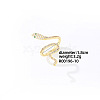 Snake Golden Brass Cuff Ring CL6952-1-1