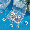 Beebeecraft 20Pcs 2 Color Brass Stud Earring Findings KK-BBC0004-35-7