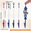 4Pcs 4 Colors Alloy Bracelet Tool Jewelry Helper Beadable Alligator Clip AJEW-SP0001-71B-2