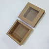 Kraft Paper Drawer Box CON-WH0076-40-2