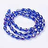 Electroplate Glass Beads Strands LS-EGLA-D015-15x10mm-13-1