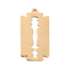 Ion Plating(IP) 201 Stainless Steel Pendants STAS-K003-09G-2