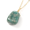 Natural Gemstone Pendants Necklaces for Teen Girl Women NJEW-JN03729-6