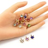 20Pcs 9 Color Alloy Rhinestone Pendants FIND-YW0003-86-4