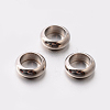 Flat Round 201 Stainless Steel Spacer Beads STAS-E082-11-1