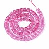 Crackle Transparent Glass Beads Strands GLAA-N062-6mm-07-2