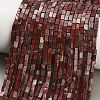 Natural Red Rainbow Jasper Beads Strands GG-CBA2498-B01-01-1