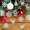 8Pcs 8 Styles Christmas Paper Pendant Decorations PW-WGCBF21-01-4