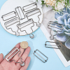 6Bags Adjustable Alloy Buckle FIND-CP0003-92A-3