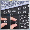 80Pcs Transparent Faceted Glass Connector Charms GLAA-SP0001-88D-01-5