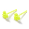 Eco-Friendly Plastic Stud Earrings EJEW-H120-01D-1
