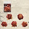 Rose Pattern Waterproof PET Scrapbooking Stickers PW-WG62623-04-1