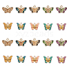 CHGCRAFT 40Pcs 10 Style Alloy Enamel Pendants ENAM-CA0001-47-1