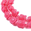 Synthetic Coral Carved Beads Strands CORA-L020-A-17-3